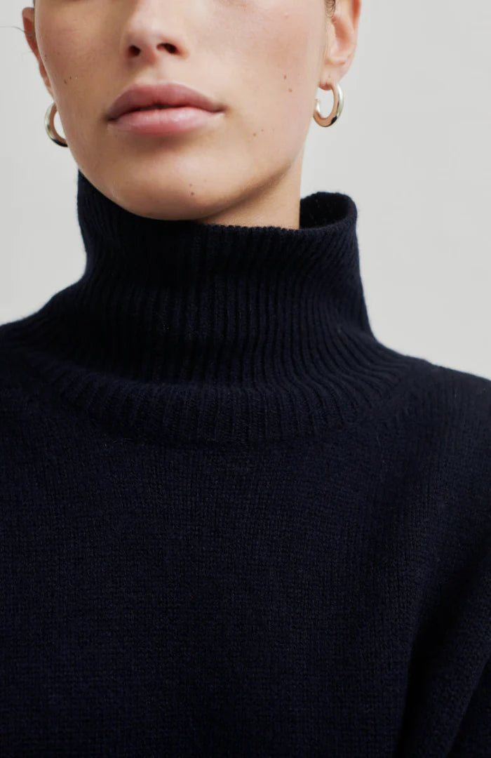 Second Female Alpha Knit T-Neck - Night Sky