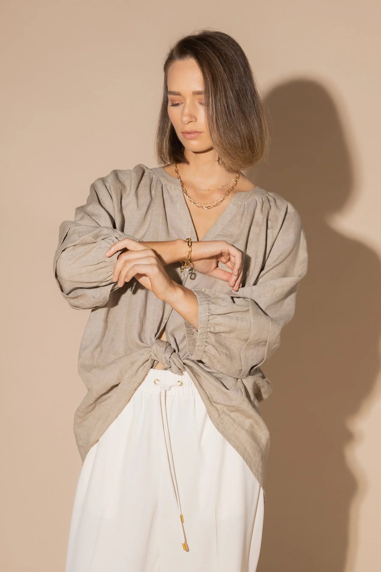 Frond Blouse - Natural