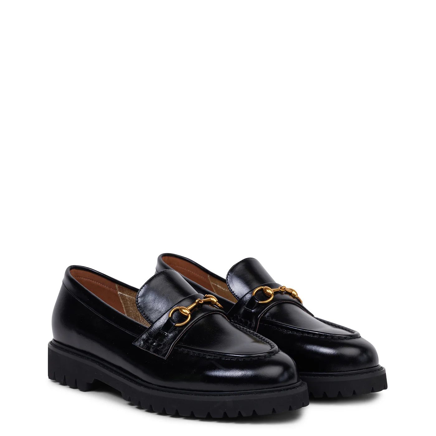 Kathryn Wilson Shandre Loafer - Black Hi-Shine