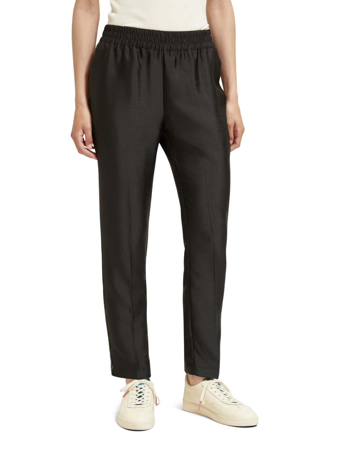 Scotch & Soda Mid Rise Tapered Maia Pant - Evening Black