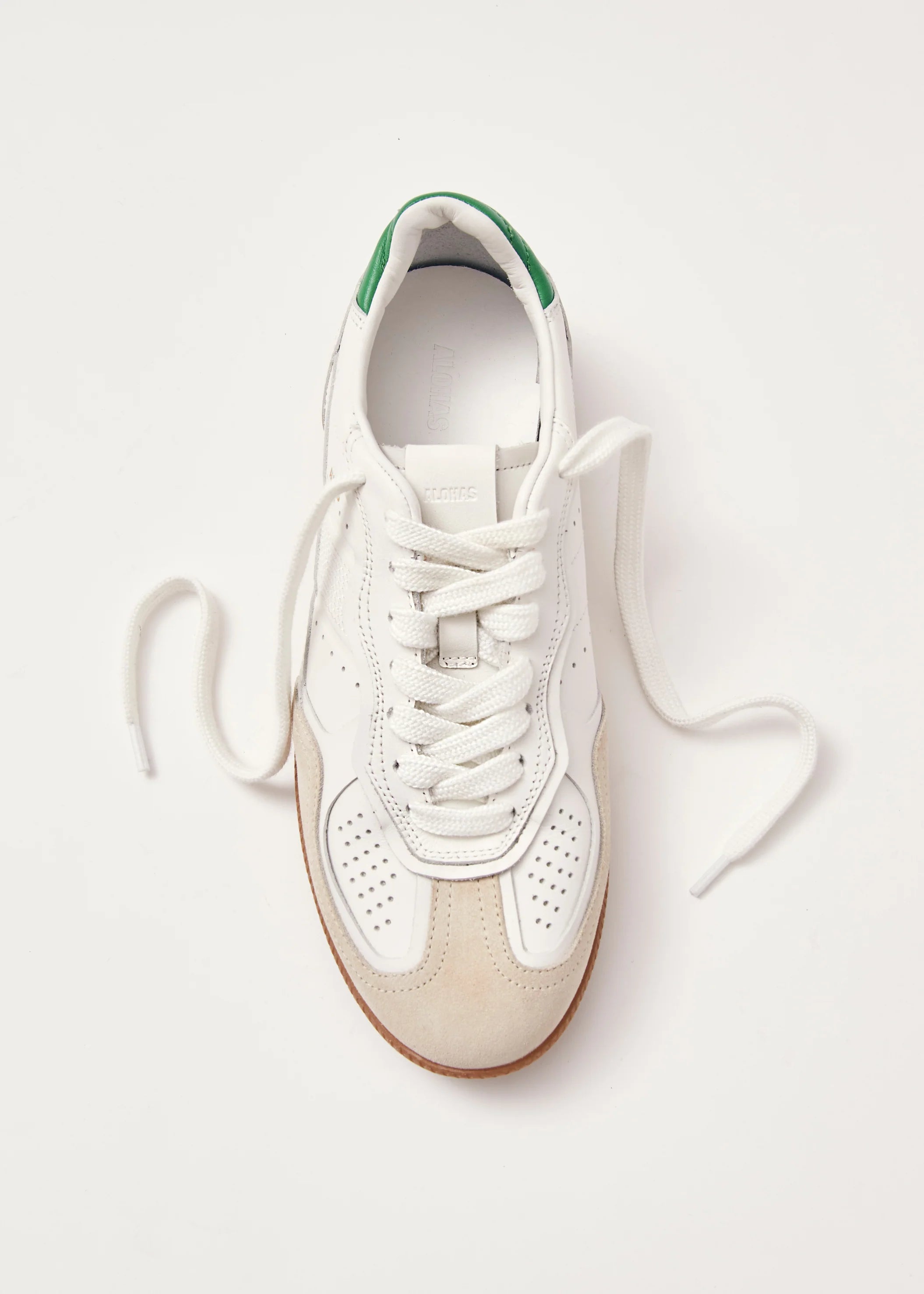 Alohas Green Leather Sneakers