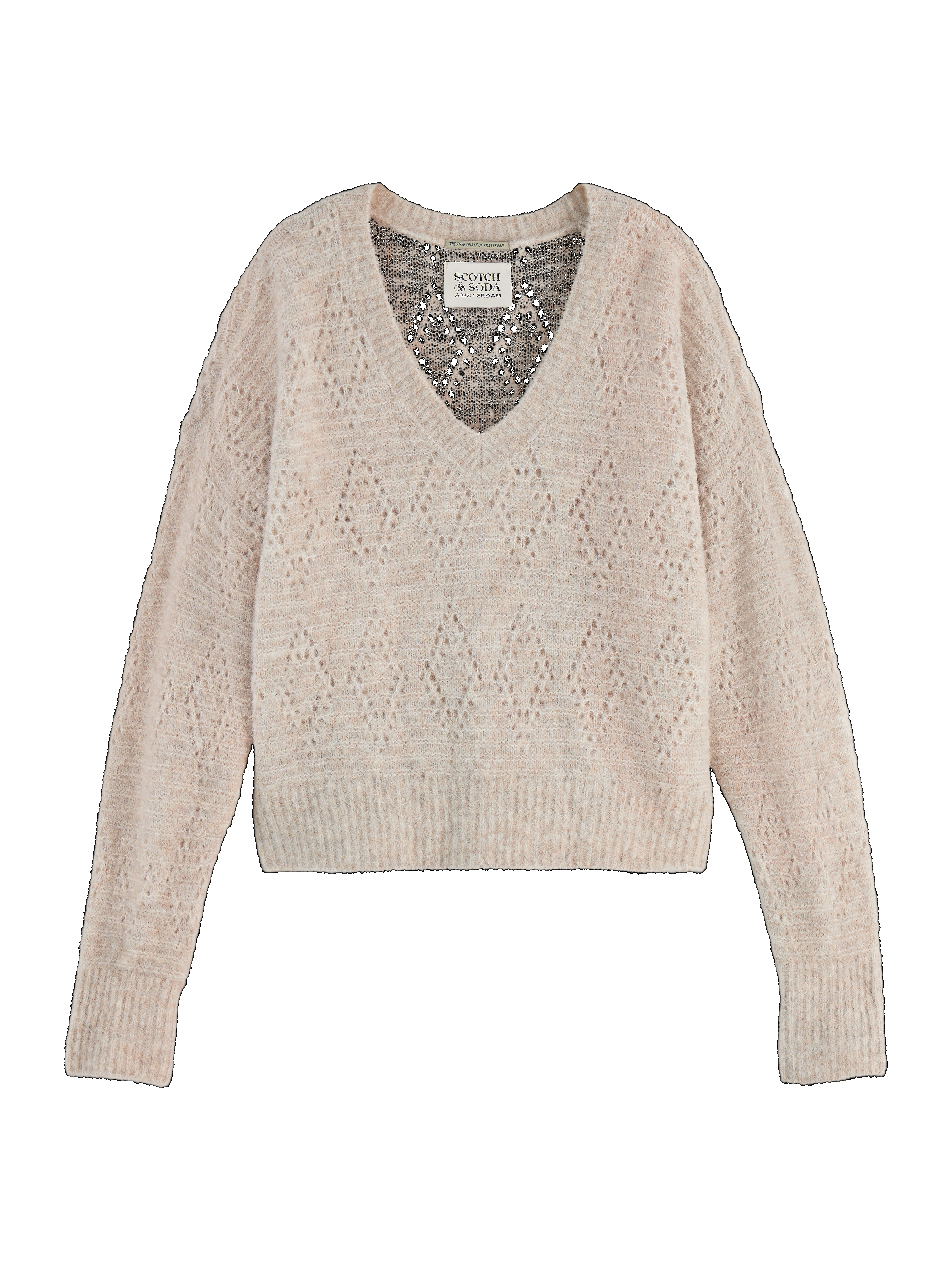 Scotch & Soda Boucle v-neck pullover