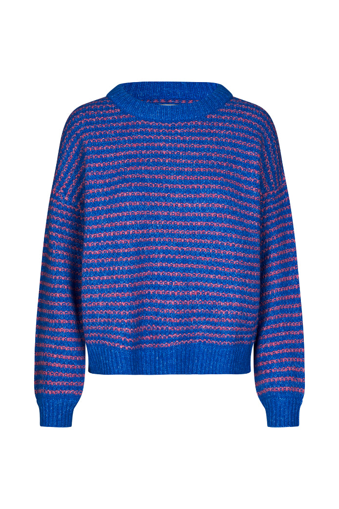 Lollys Laundry Terry Knit Jumper - Blue