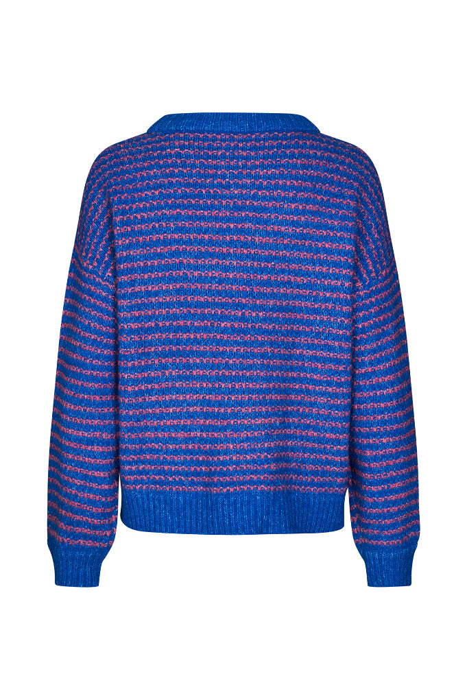 Lollys Laundry Terry Knit Jumper - Blue