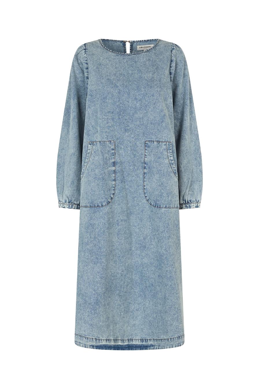 Lollys Laundry Luca Dress - Washed Denim