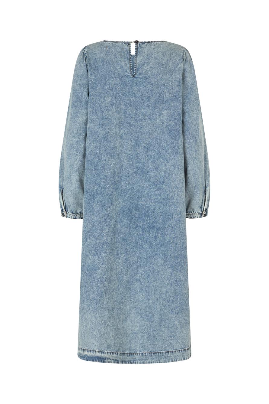 Lollys Laundry Luca Dress - Washed Denim