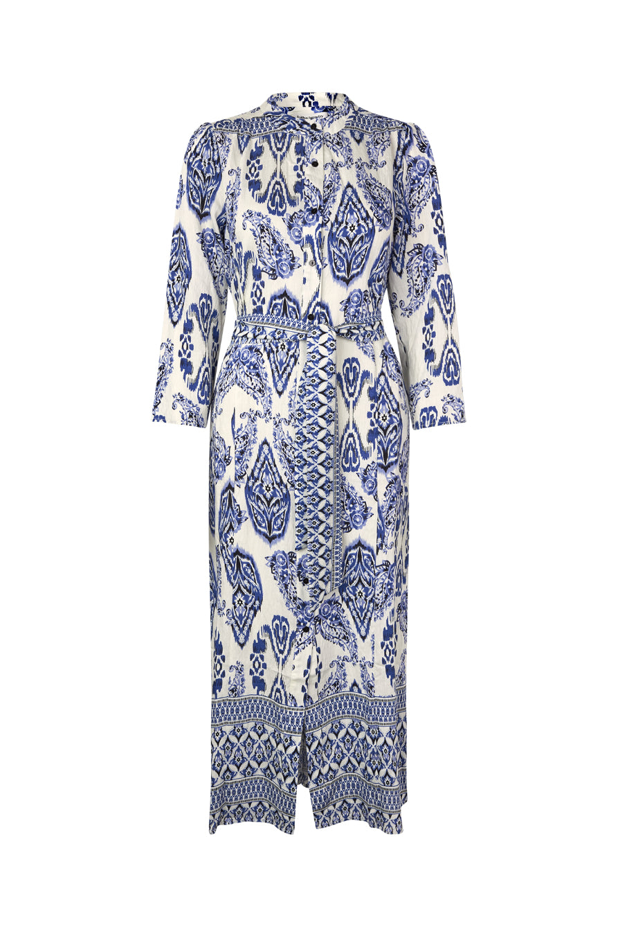 Harper Dress - Blue Paisley