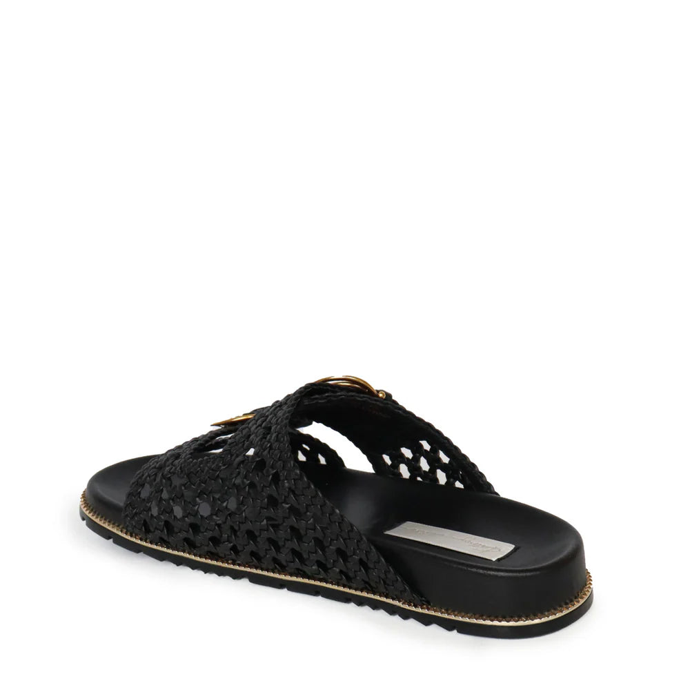 Kathryn Wilson Holly Slide - Black Woven
