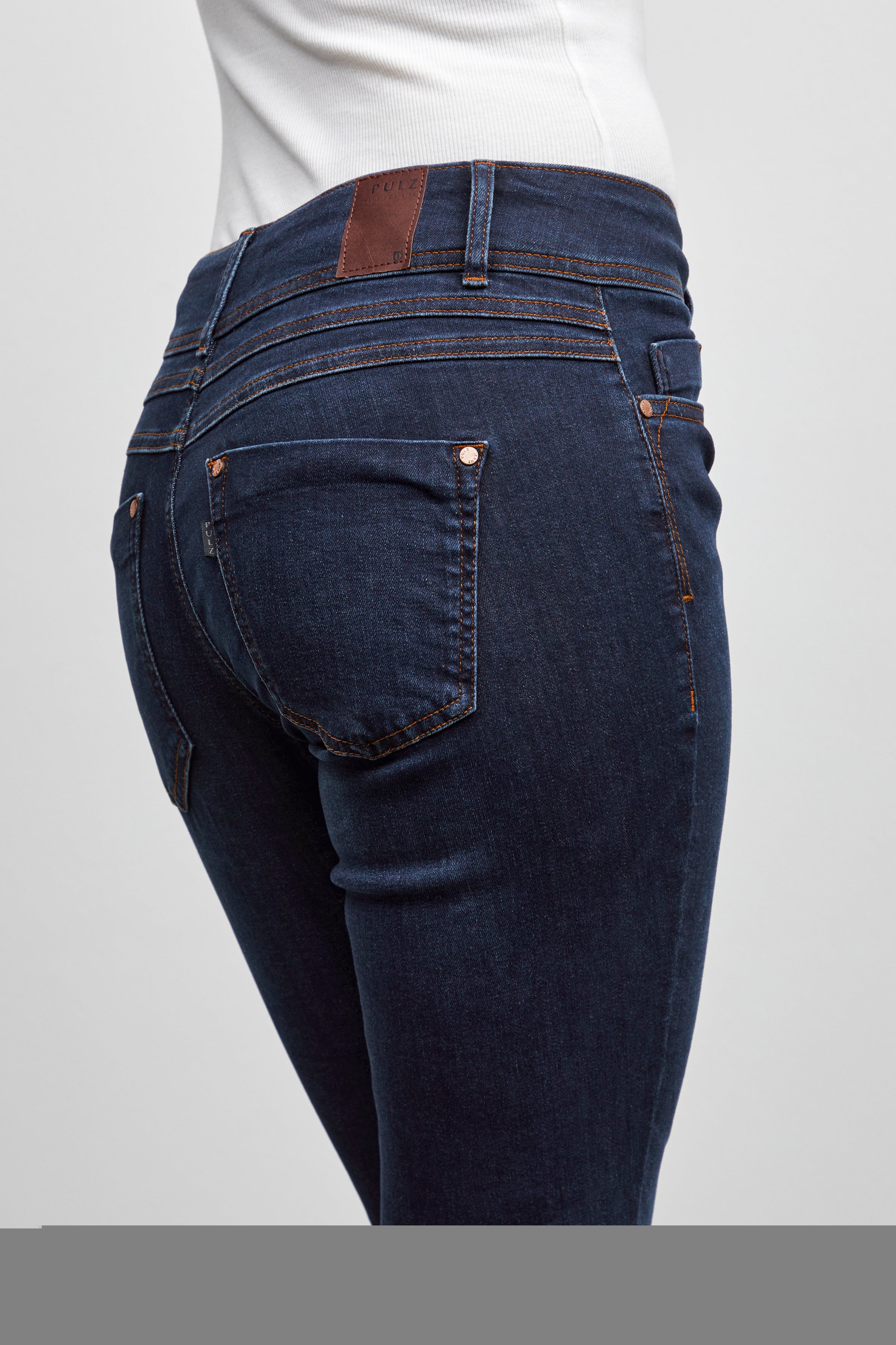 Pulz Suzy Jeans Curve Skinny Leg - Dark Blue