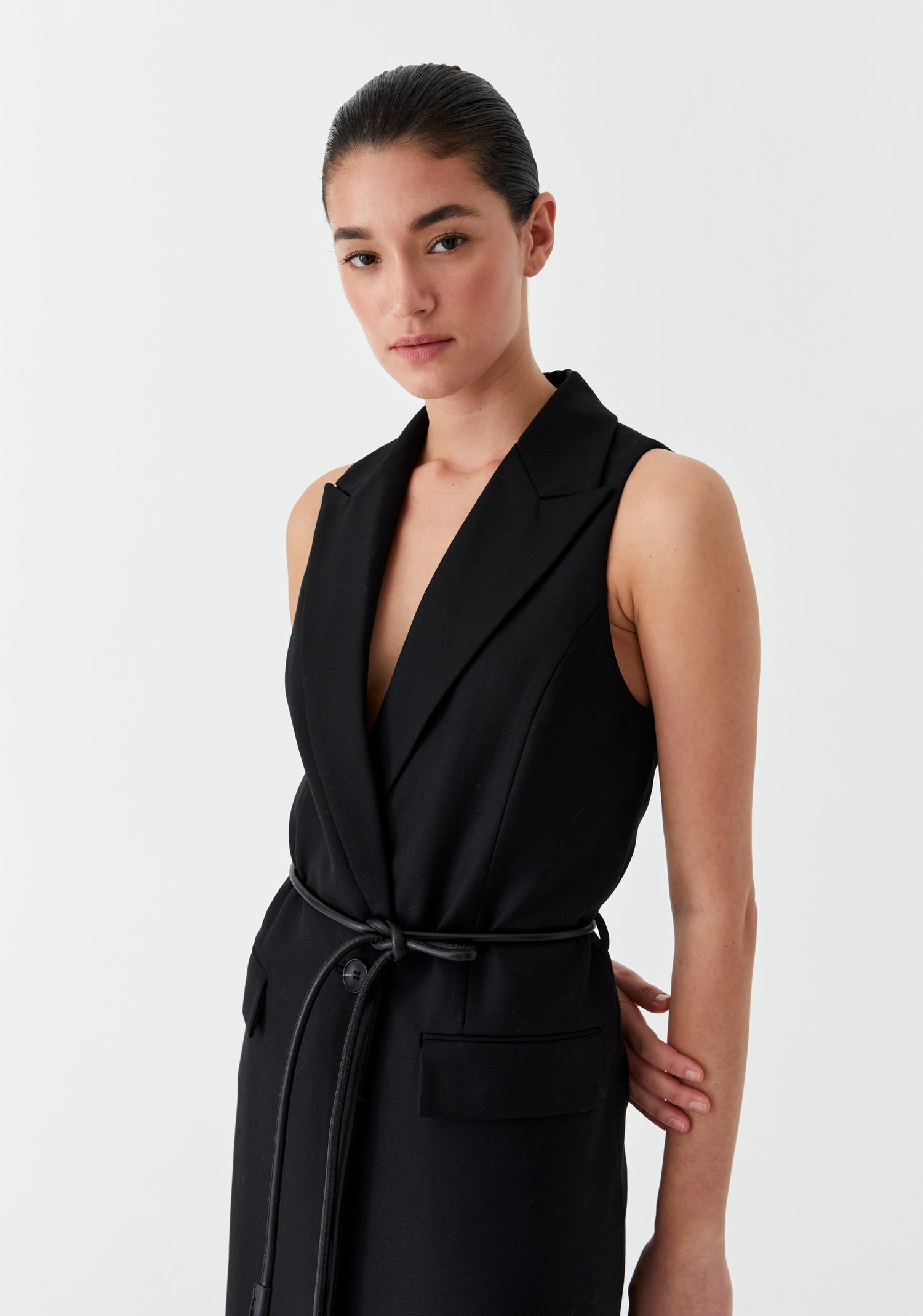 Morrison Vale Vest Dress - Black