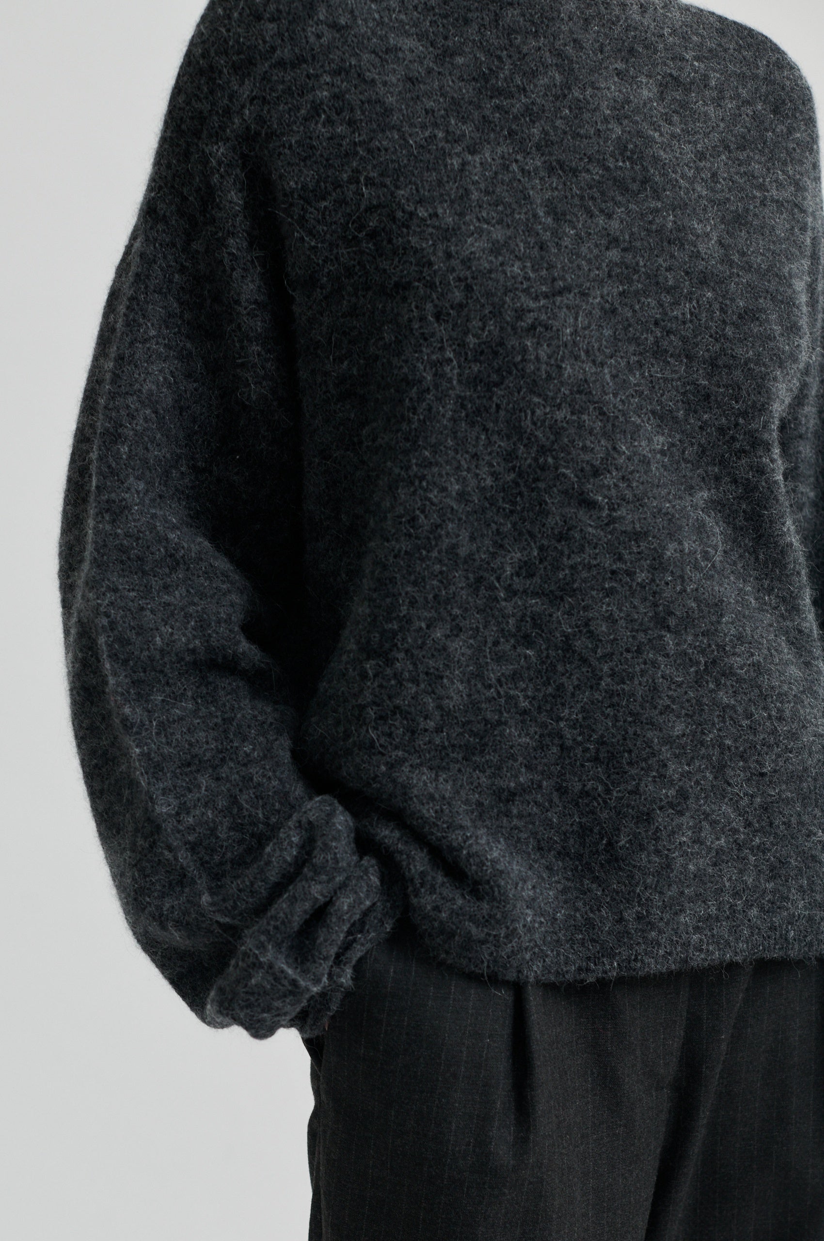 Second Female Aina Knit Cardigan - Dark Grey