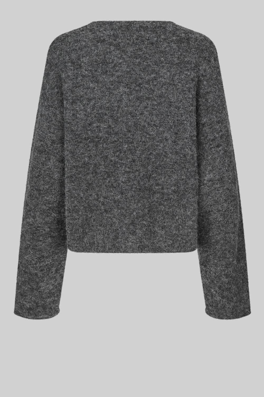 Second Female Aina Knit Cardigan - Dark Grey