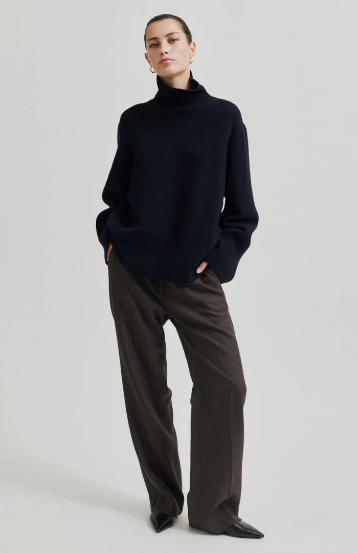 Second Female Alpha Knit T-Neck - Night Sky