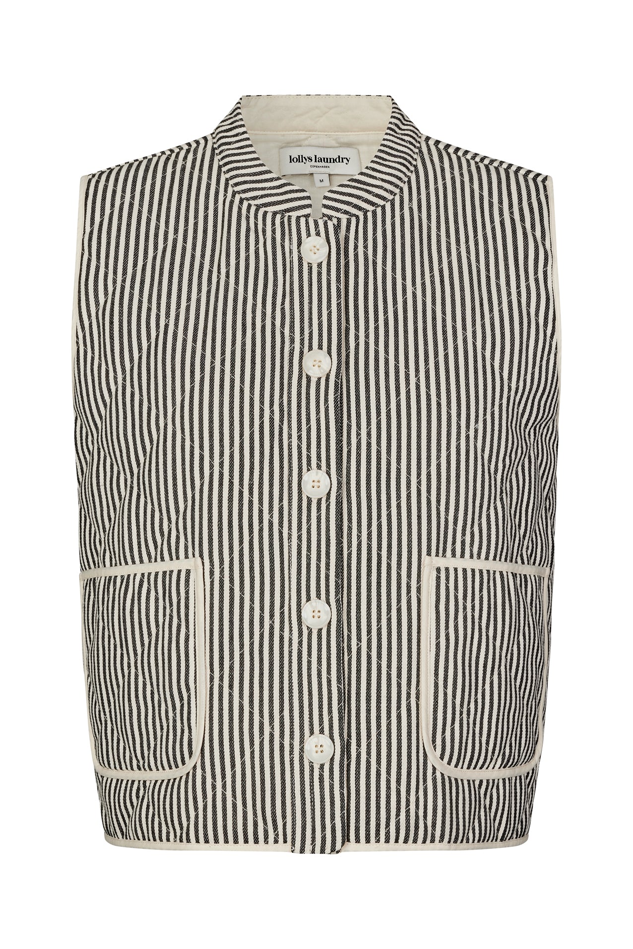 Cairo Vest - Stripe. Black