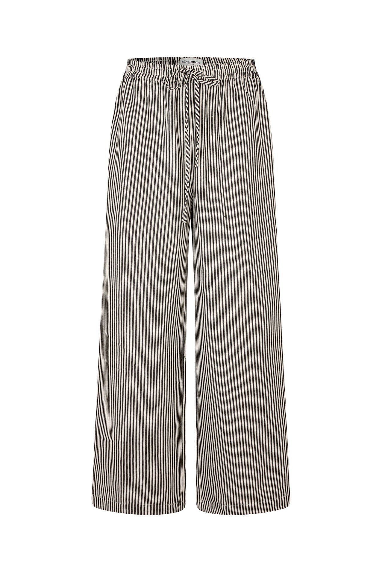 Liam Stripe Pants – Black / White