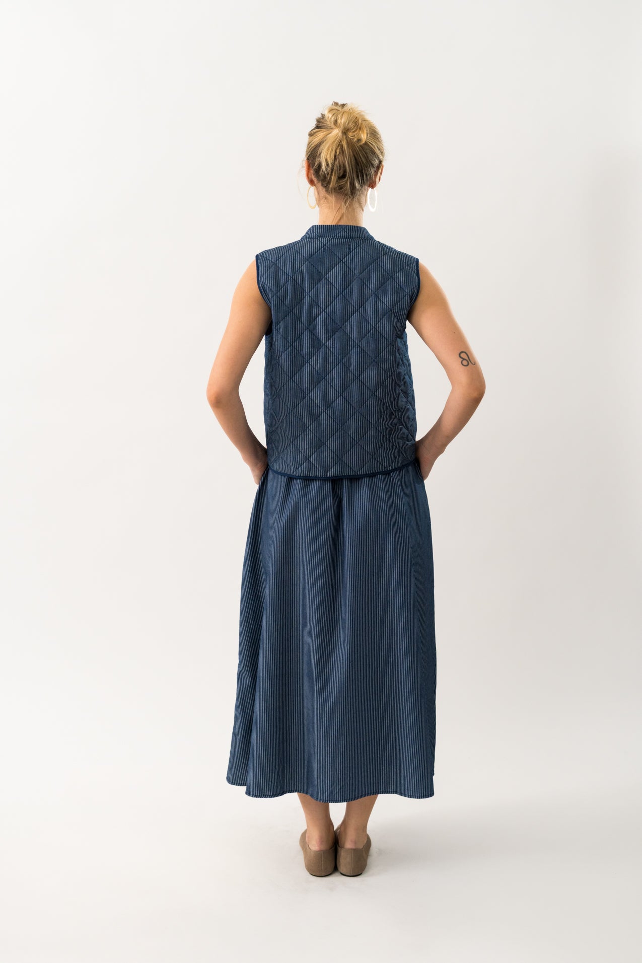 Cairo Quilted Vest - Dark Blue