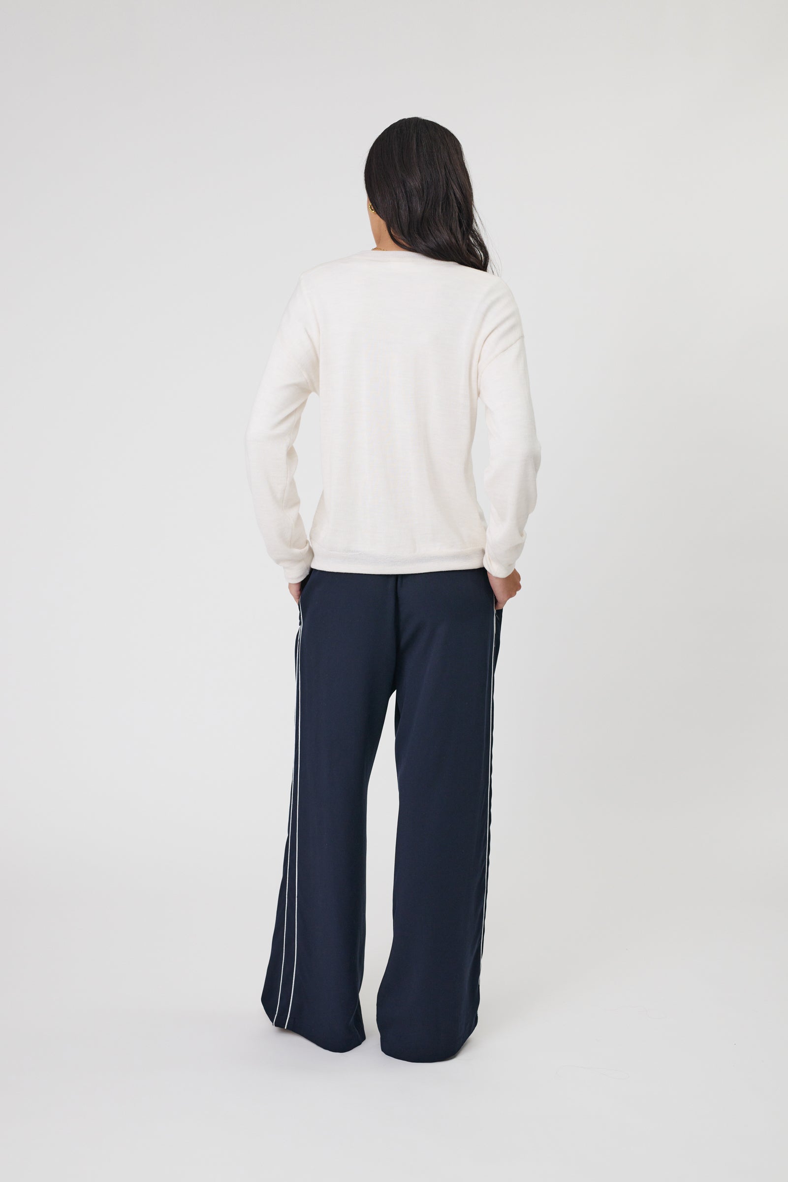 Marlow Alto Merino V-Neck - Ecru