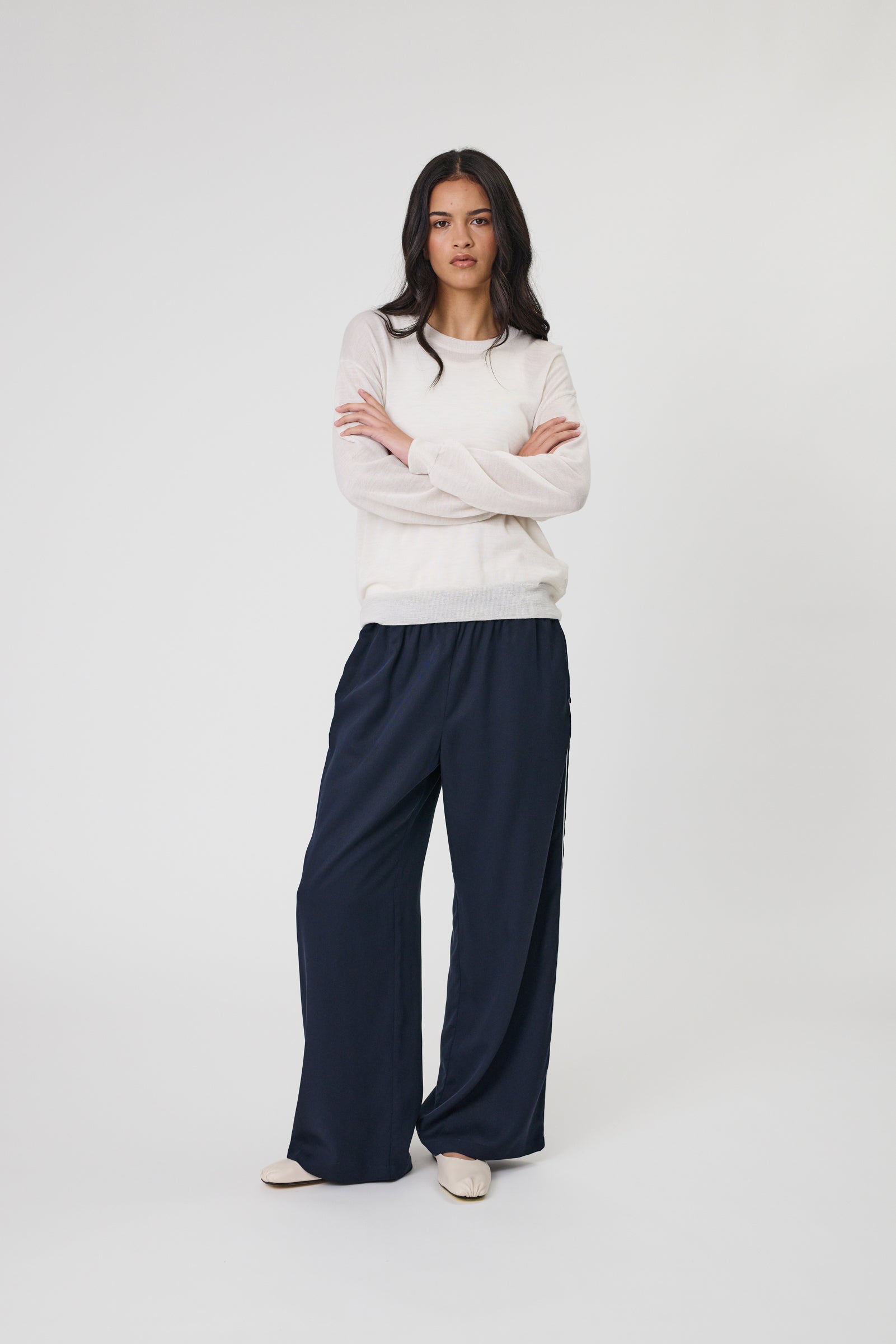 Marlow Alto Merino V-Neck - Ecru