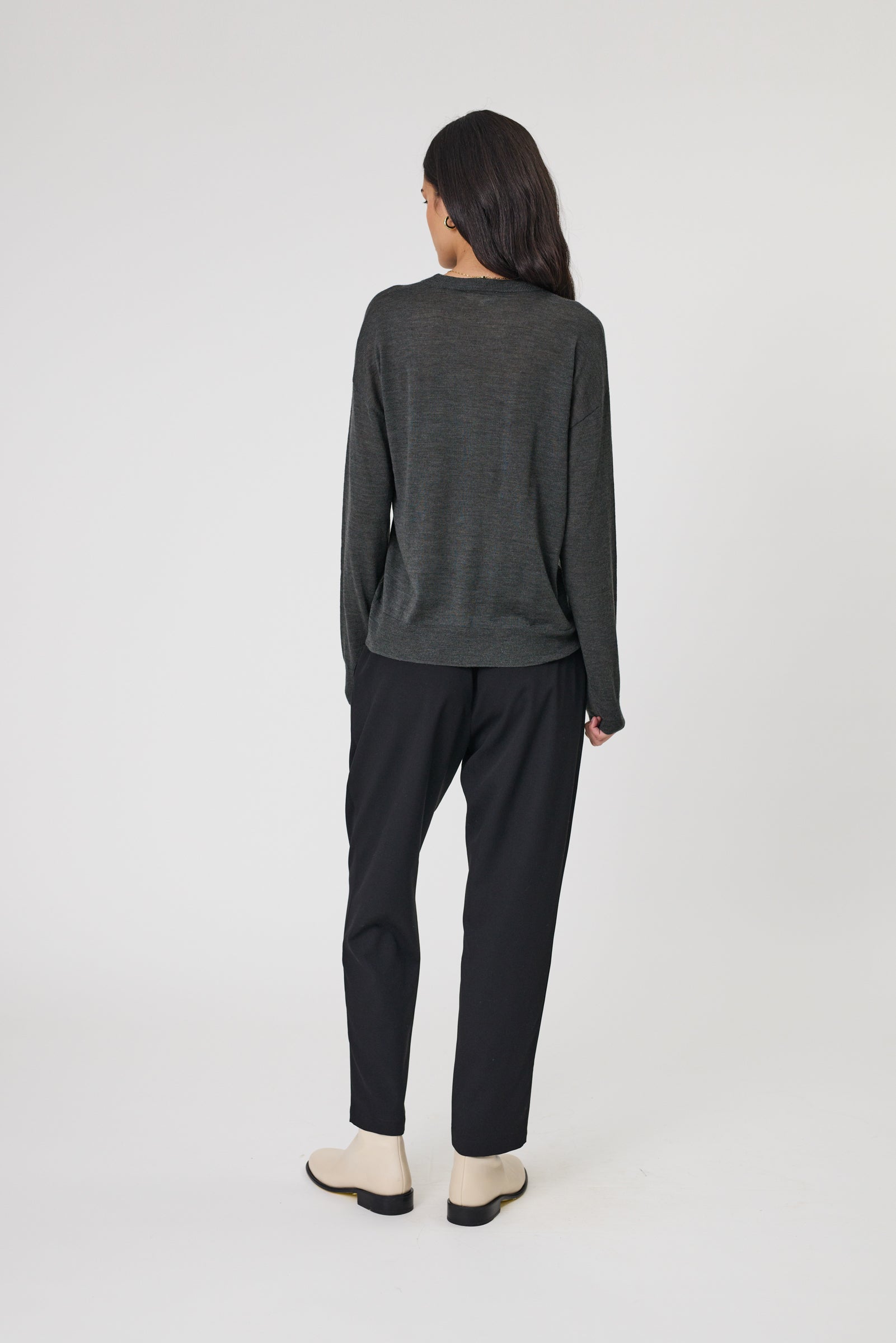 Marlow Alto Merino V-Neck - Moss