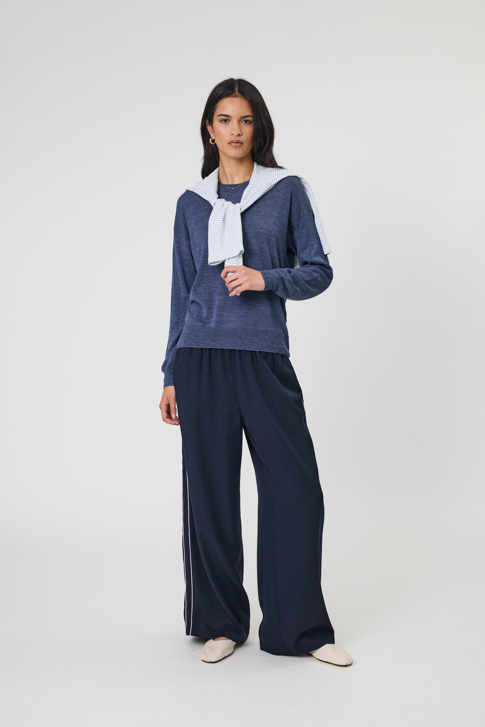 Marlow Alto Merino V-Neck -Space