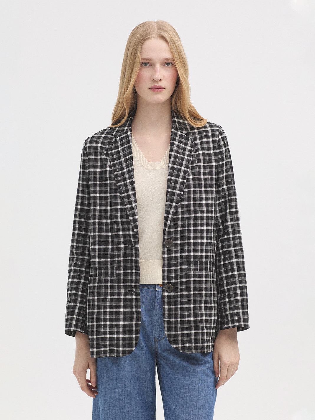 Nice Things Checked Pacific Blazer