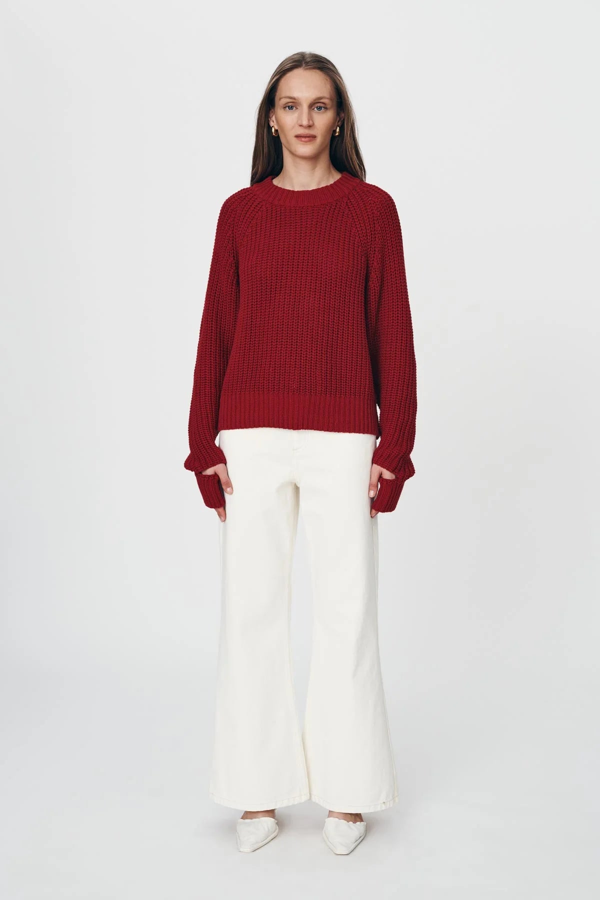 Rowie the Label Bronson Knit Jumper - Chili Red