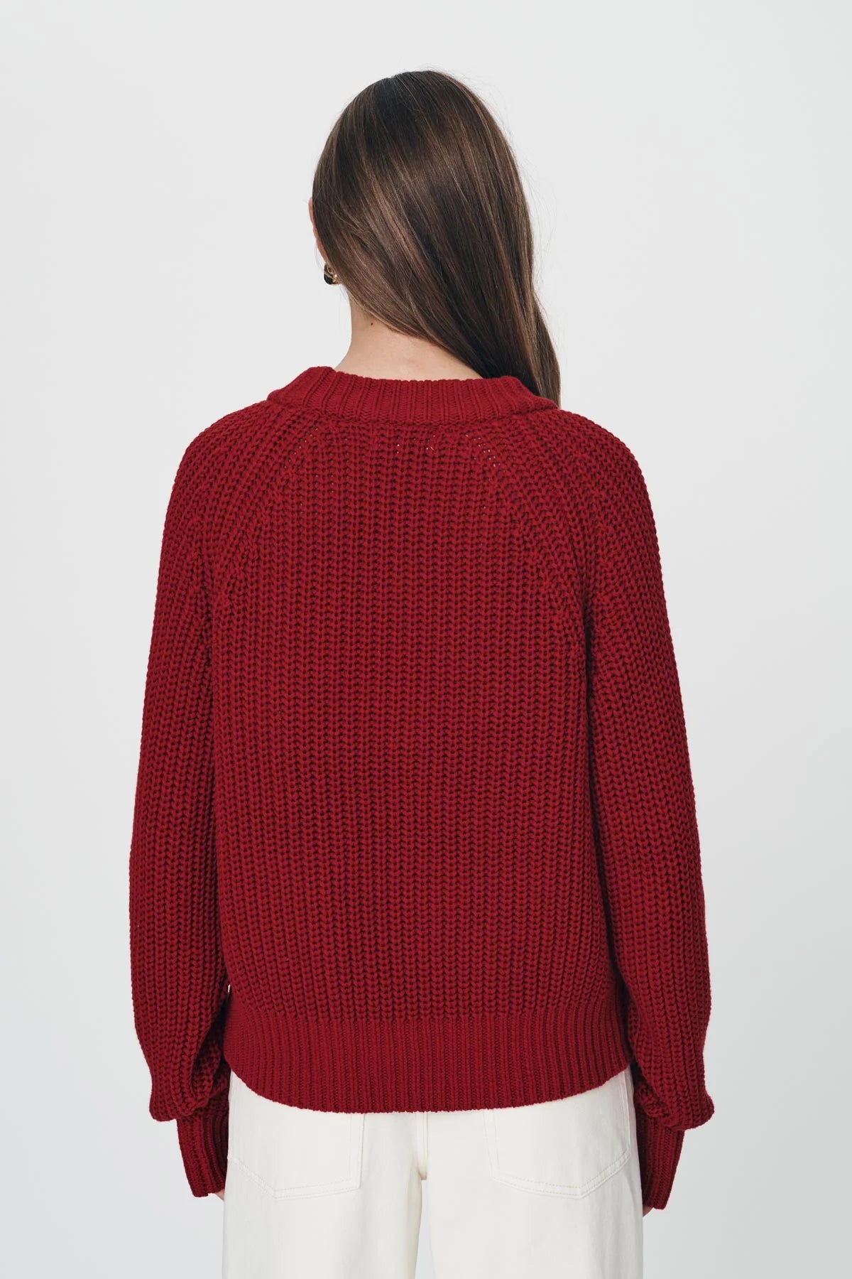 Rowie the Label Bronson Knit Jumper - Chili Red