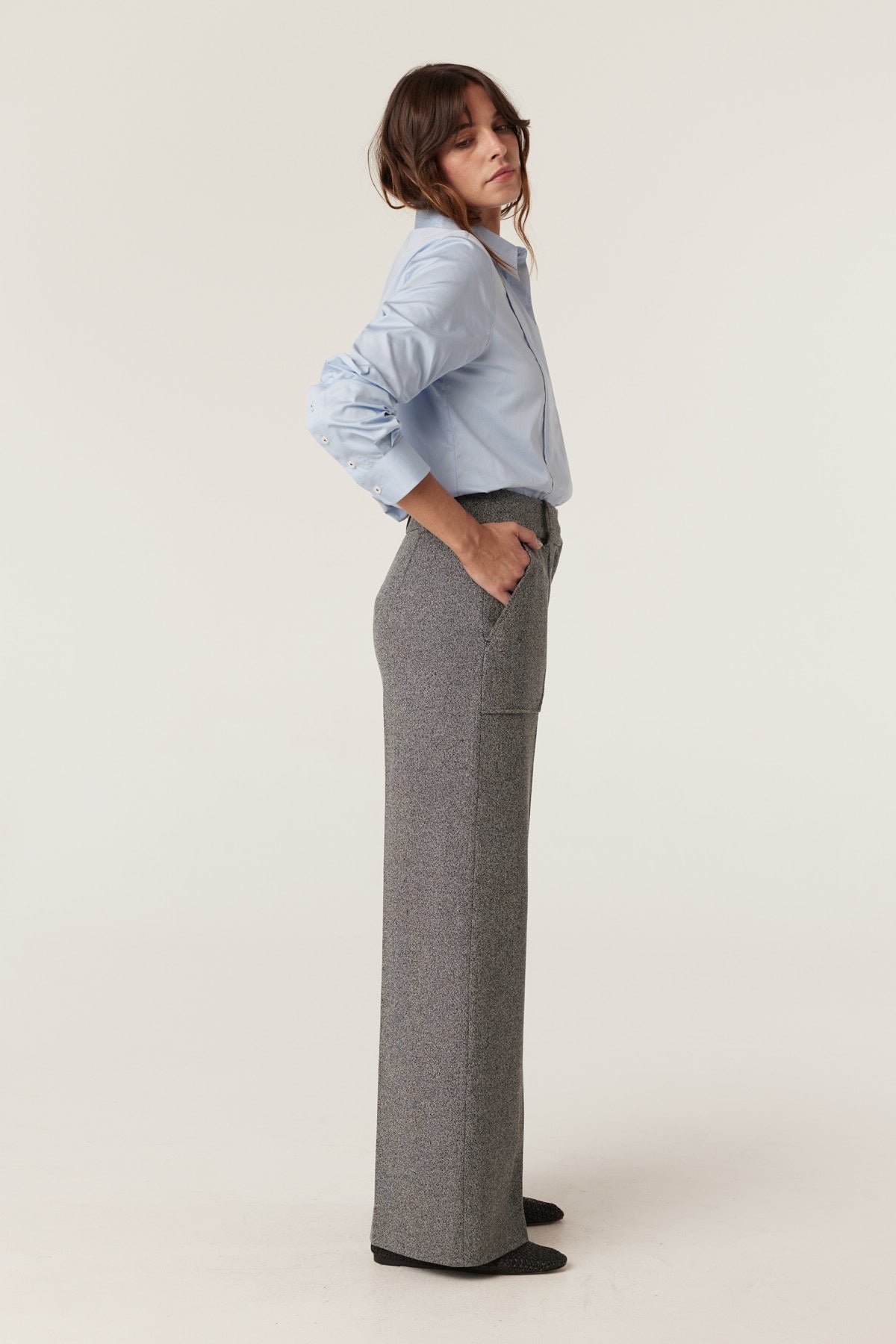 Cable Evie Pant - Charcoal