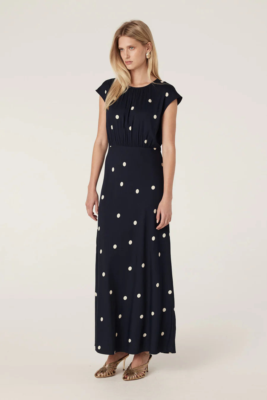 Cable Melbourne Muse Dress - Navy Spot