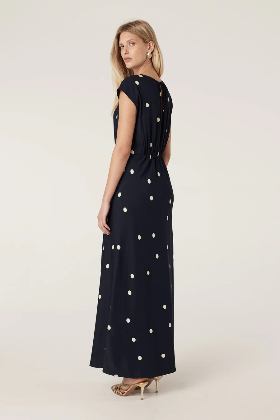 Cable Melbourne Muse Dress - Navy Spot