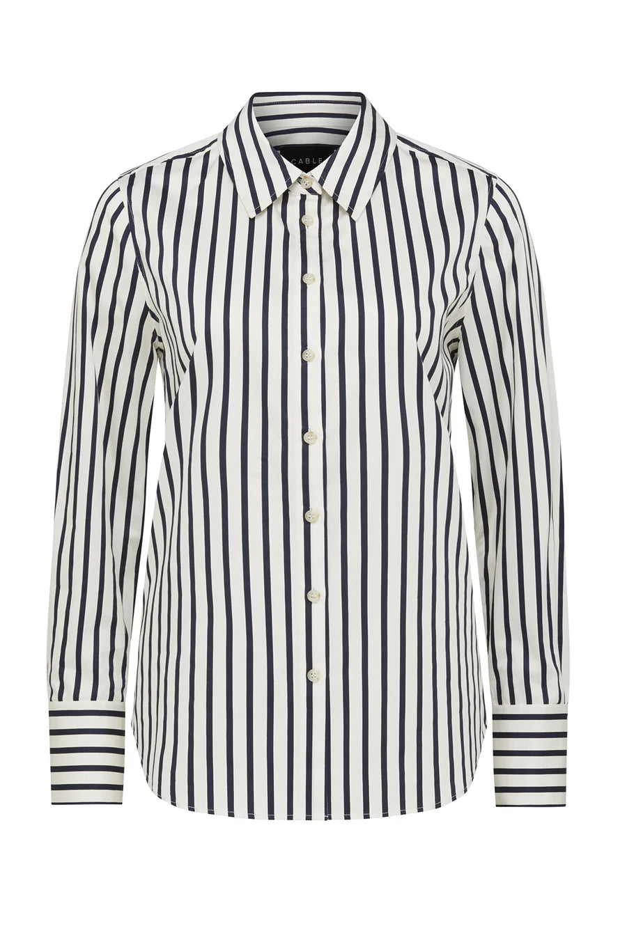 Cable Melbourne Lina Stripe Shirt - Navy Stripe