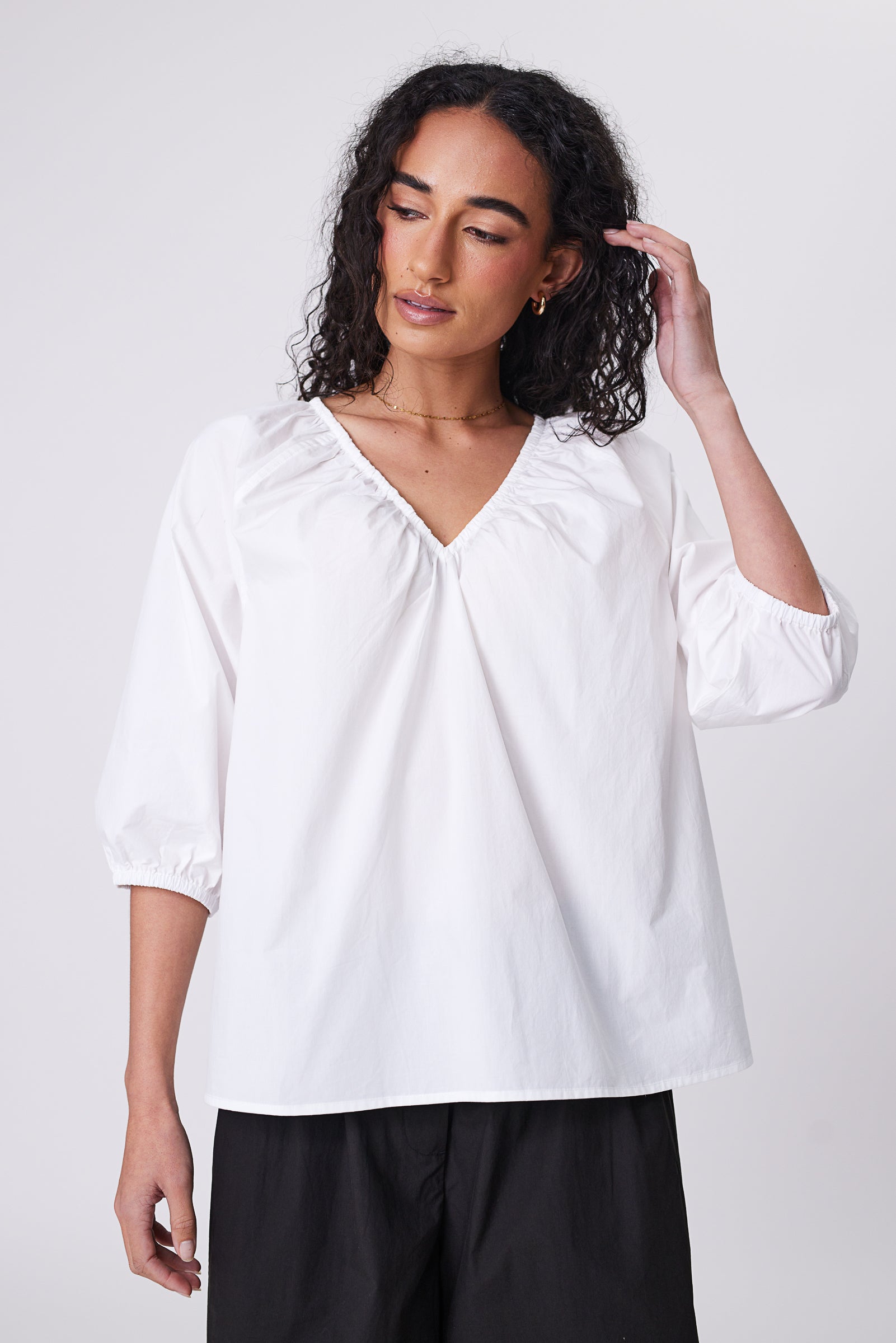 Cascade Blouse - Chalk