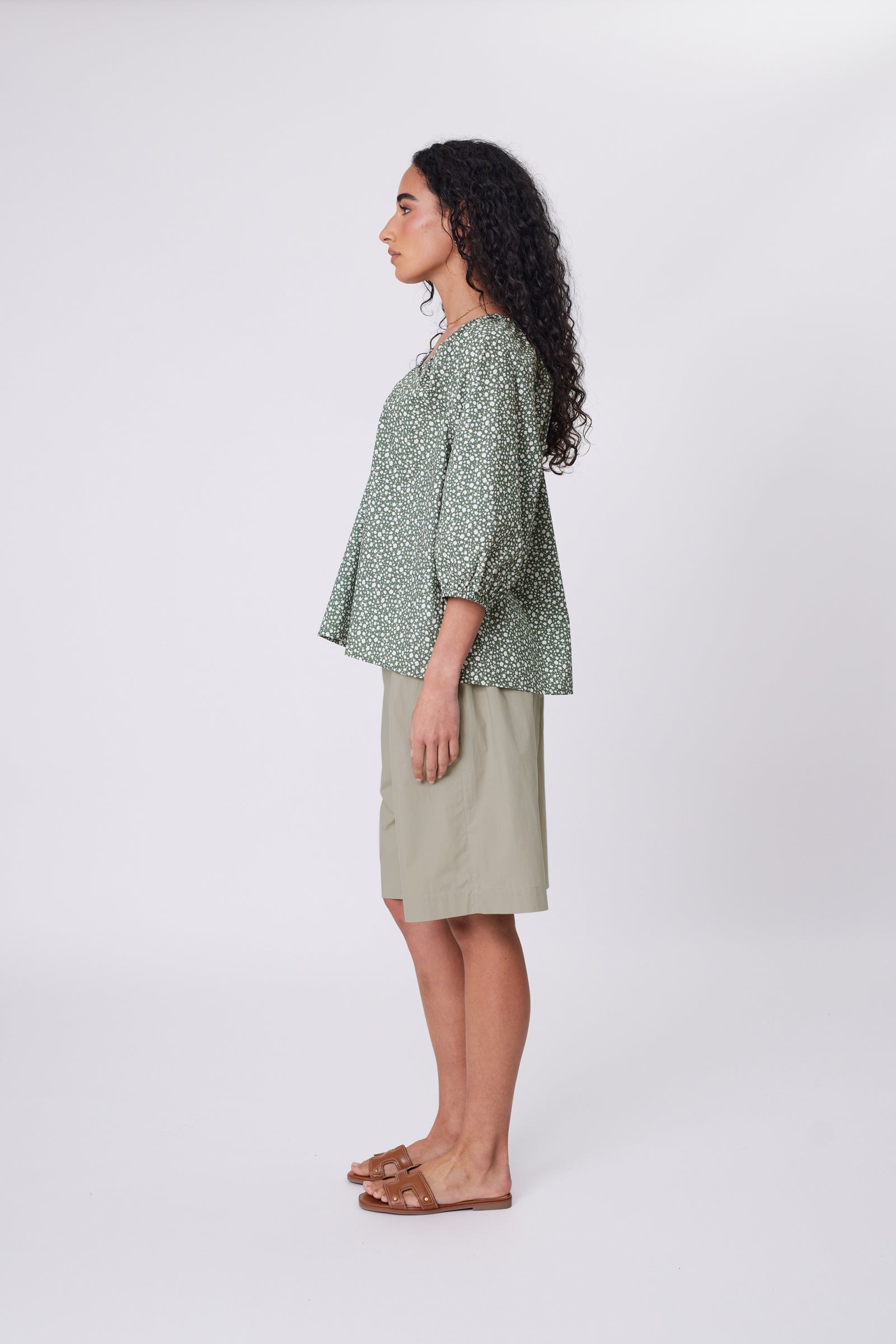 Cascade Blouse - Meadow Print
