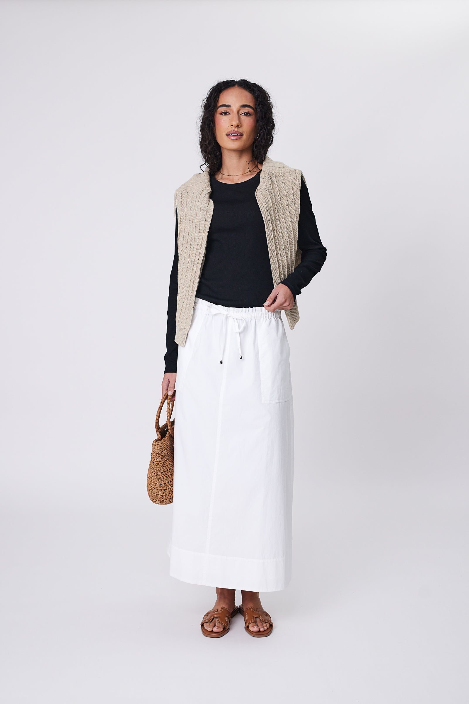 Cascade Skirt - Chalk