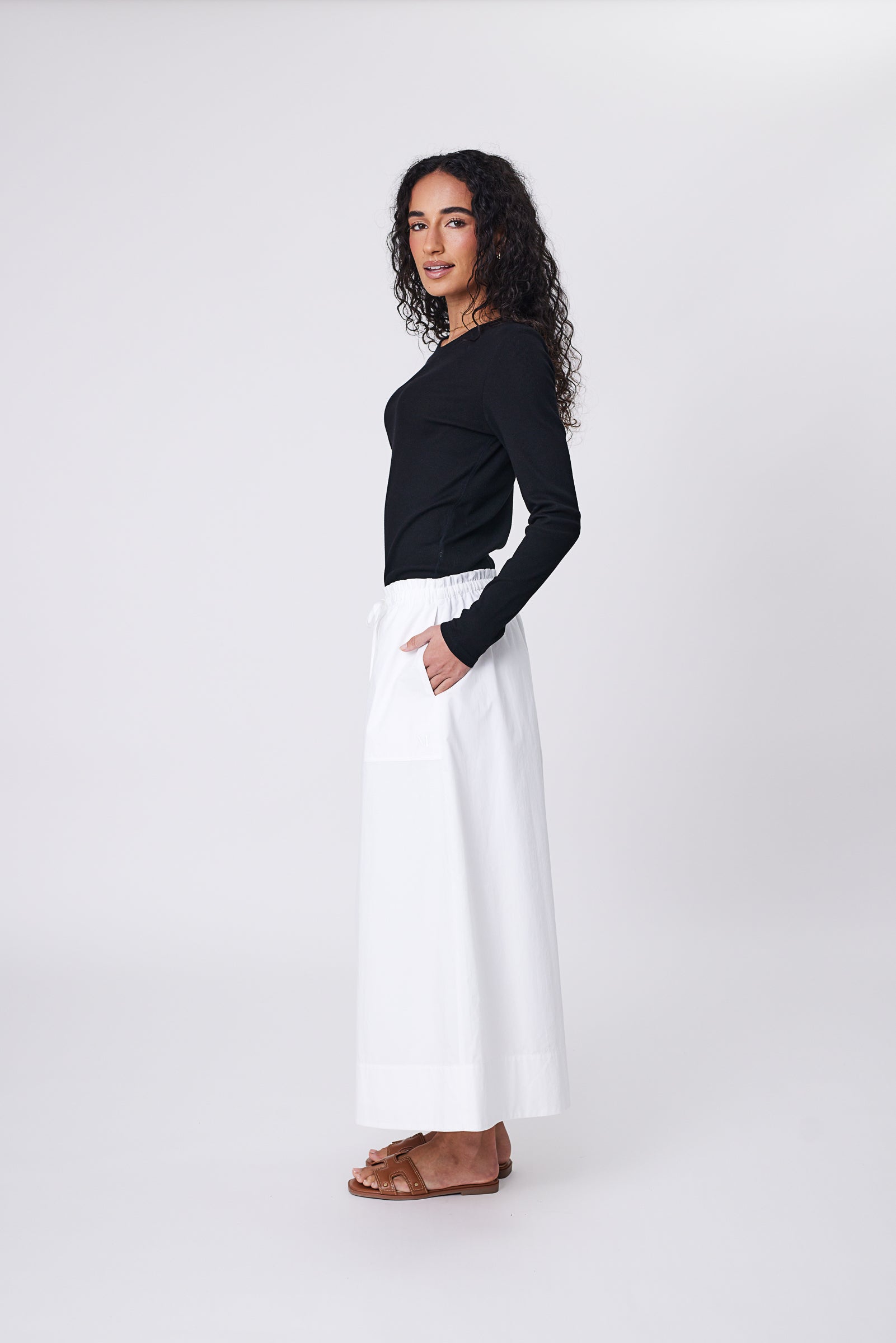 Cascade Skirt - Chalk