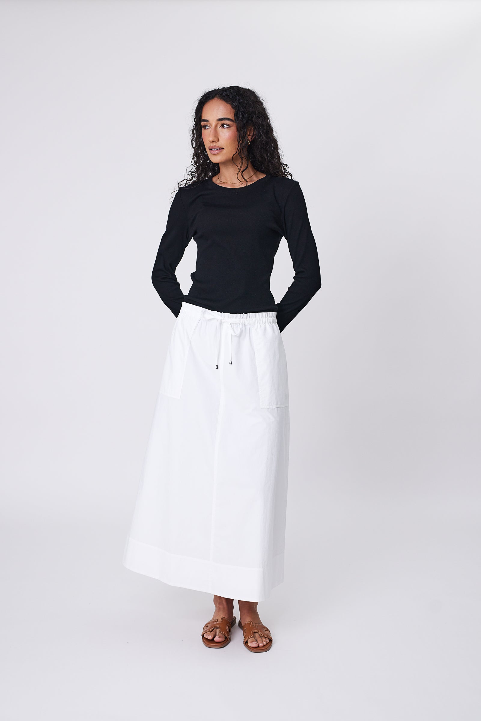 Cascade Skirt - Chalk