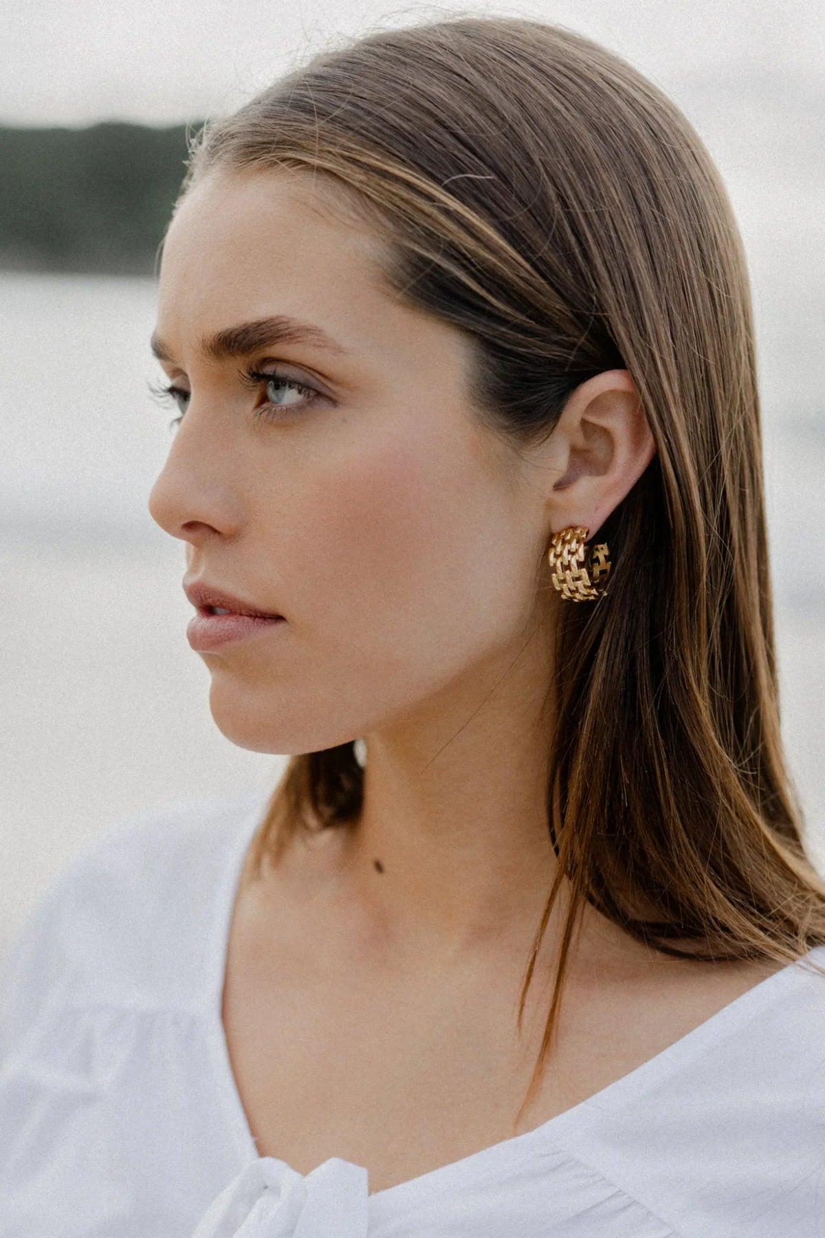 Chain Earrings - Gold