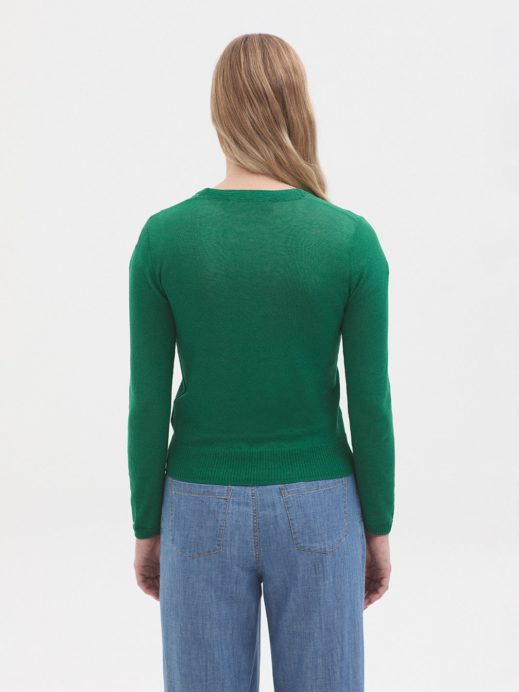 Nice Things Openwork Cardigan - Clover
