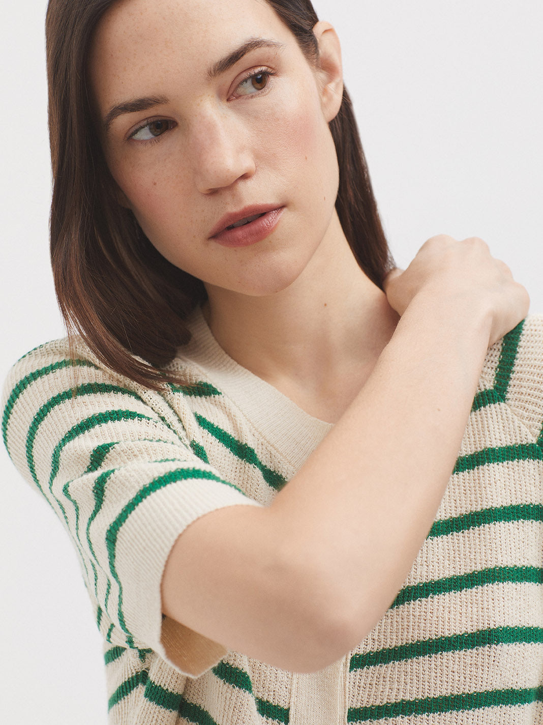 Nice Things Striped Cardigan S/S