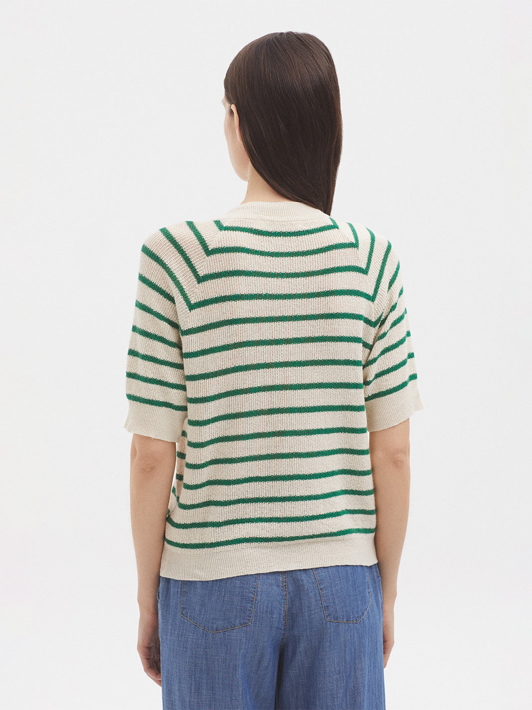 Nice Things Striped Cardigan S/S