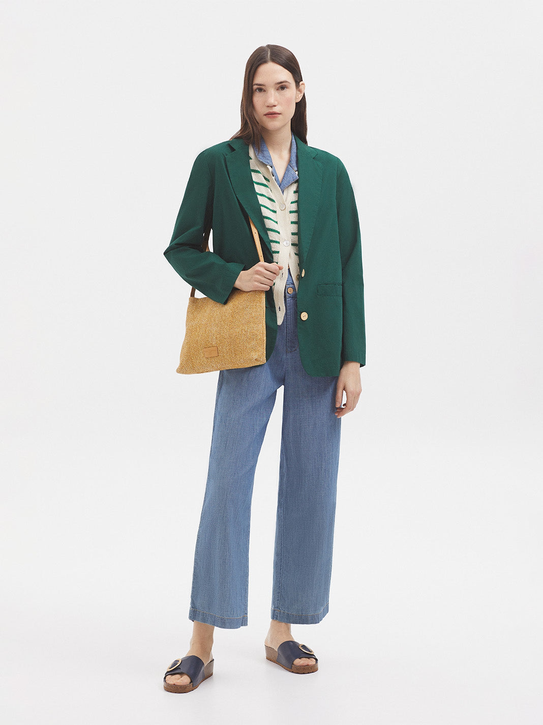 Nice Things Striped Cardigan S/S