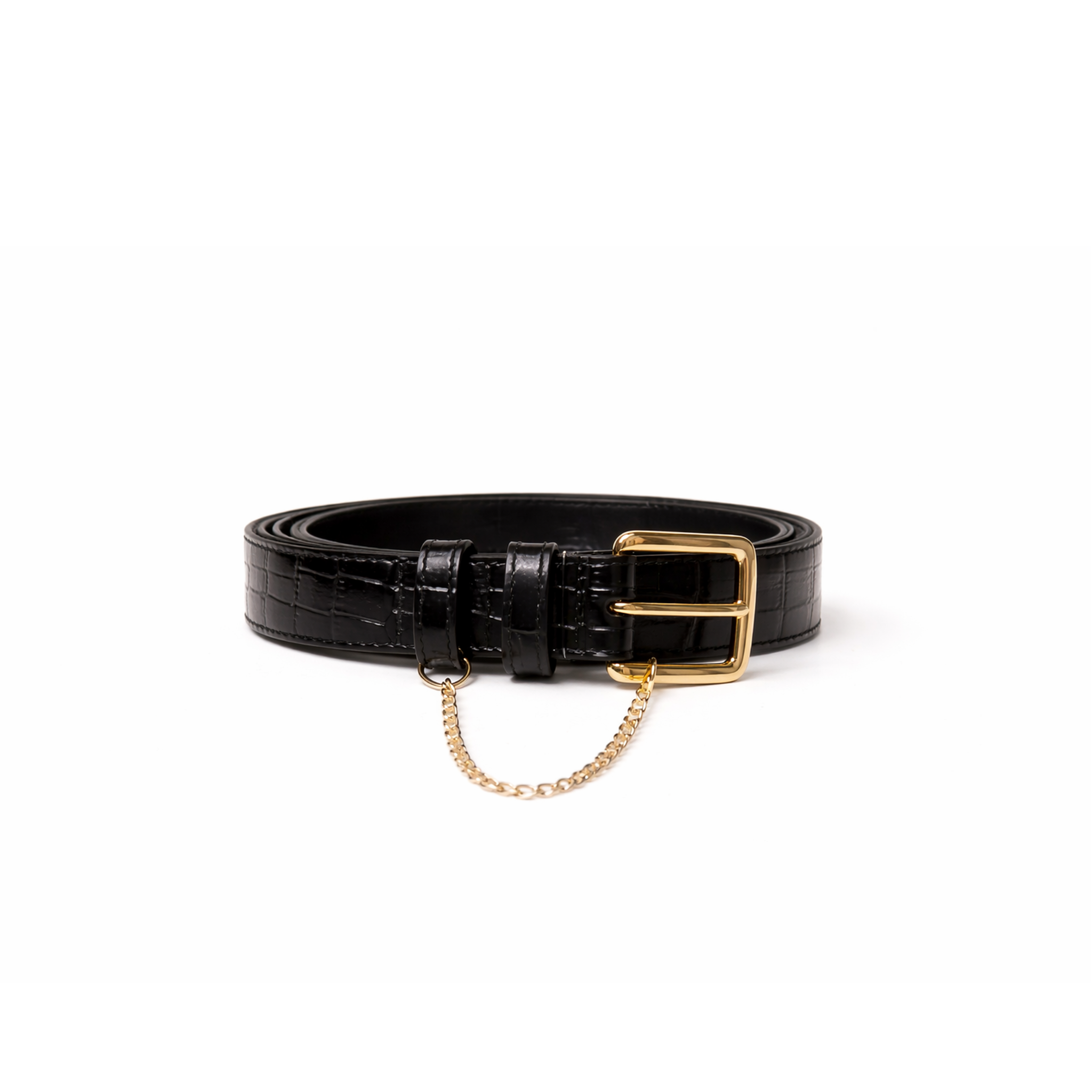 Classic Belt - Black Croc