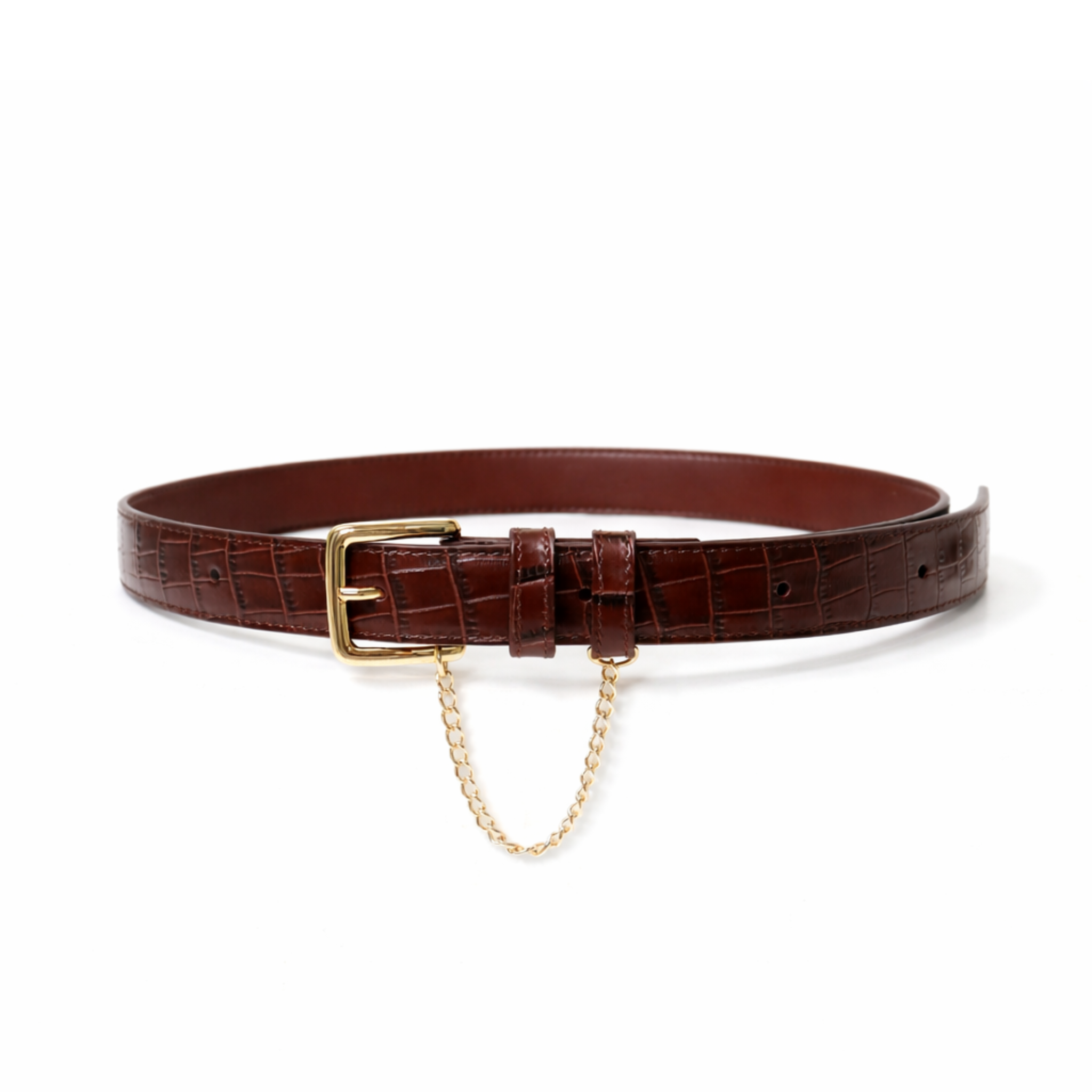 Classic Belt - Chocolate Croc
