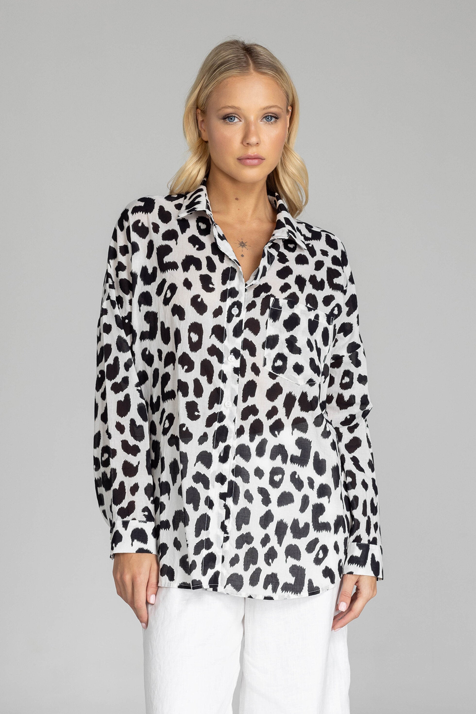 Blak Defiant Shirt - Black Leopard