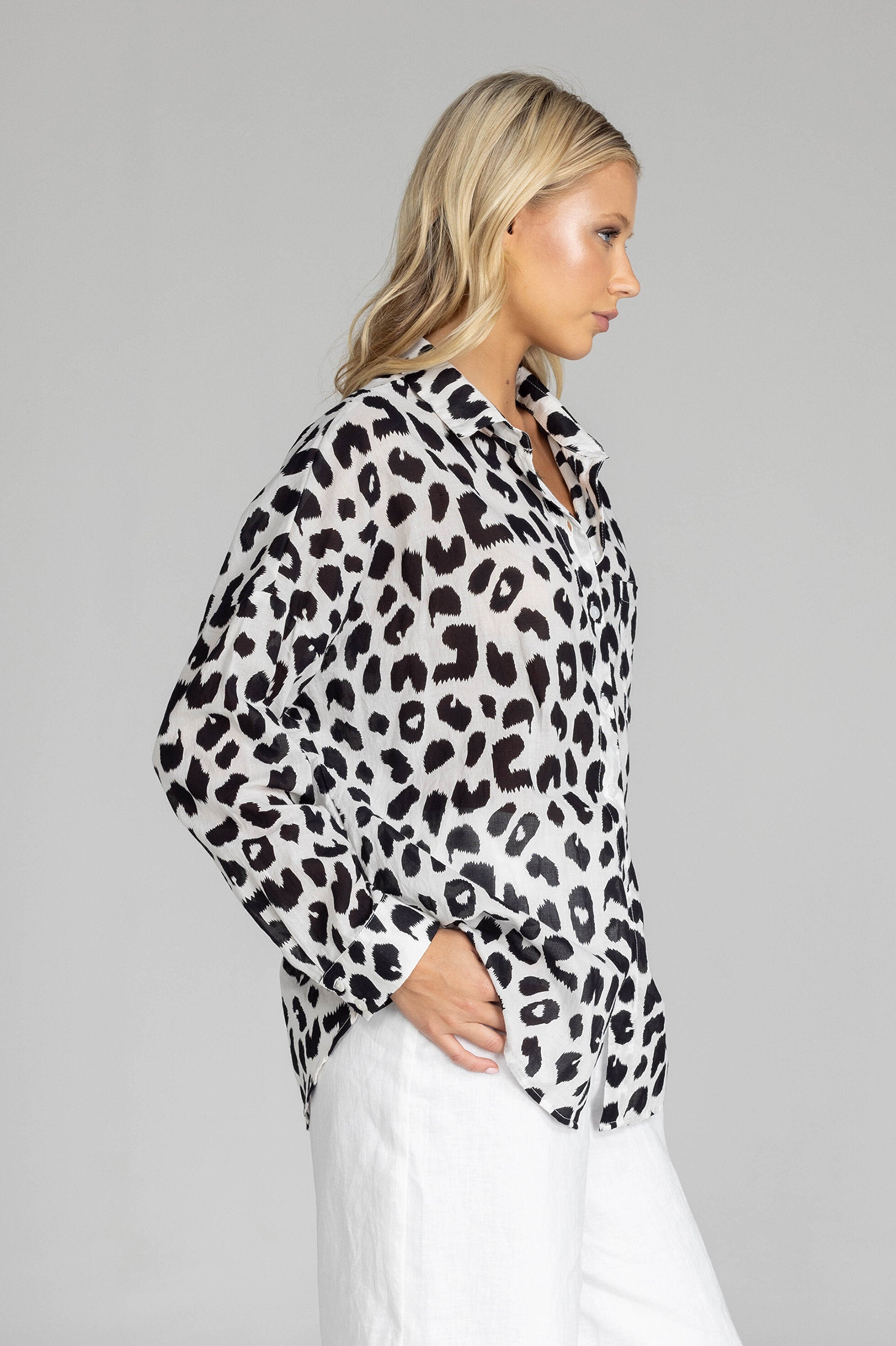 Blak Defiant Shirt - Black Leopard