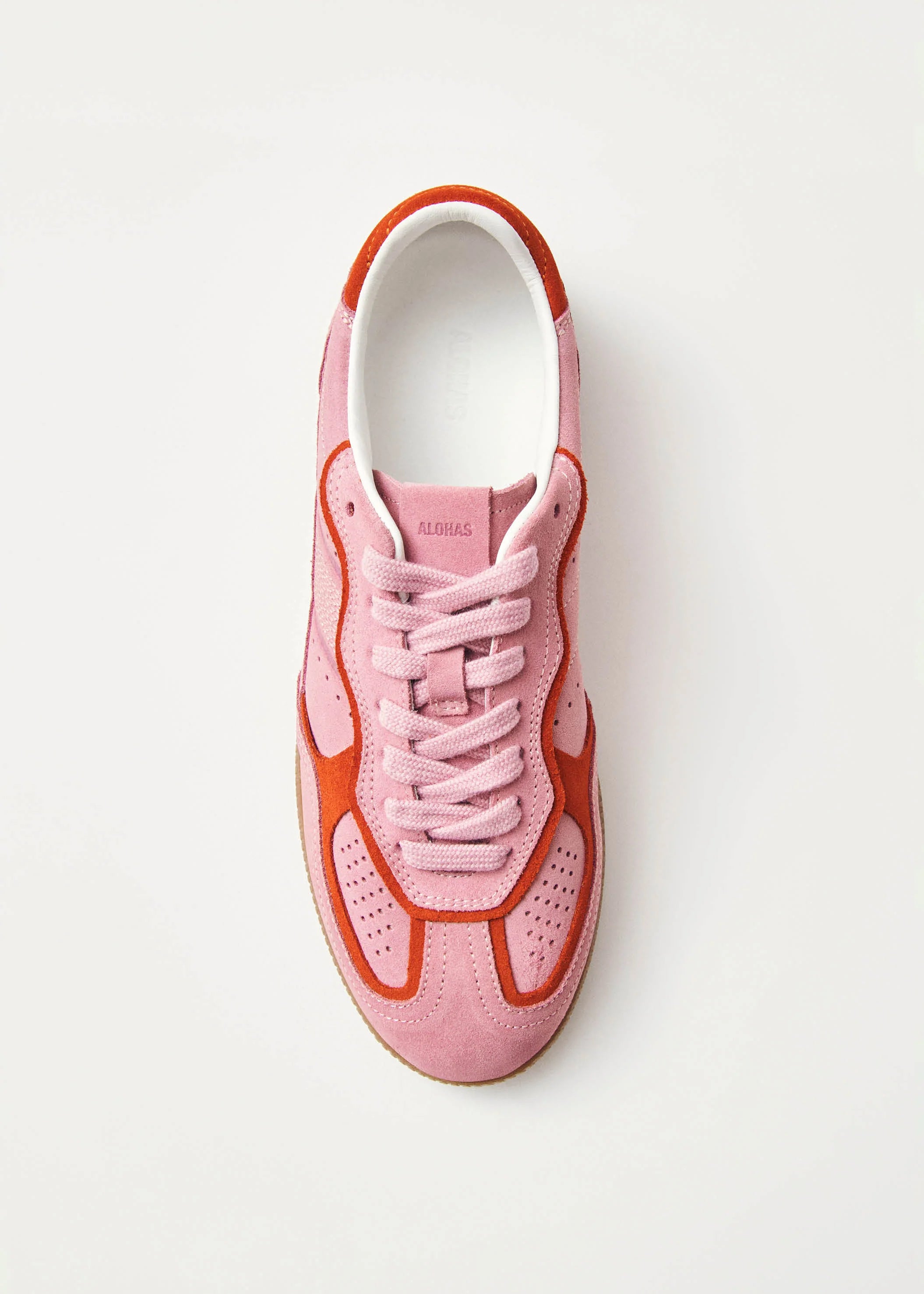 Alohas Rife Pink Leather Sneakers