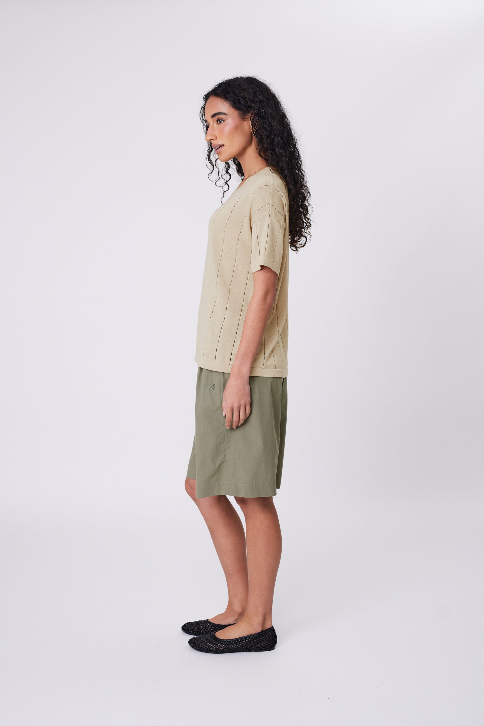 Marlow Ember Knit Tee - Hummus