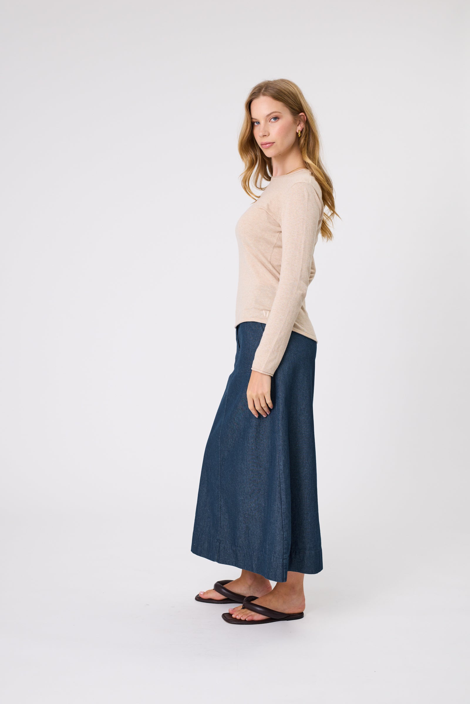 Marlow Encore Knit Crew - Wheat