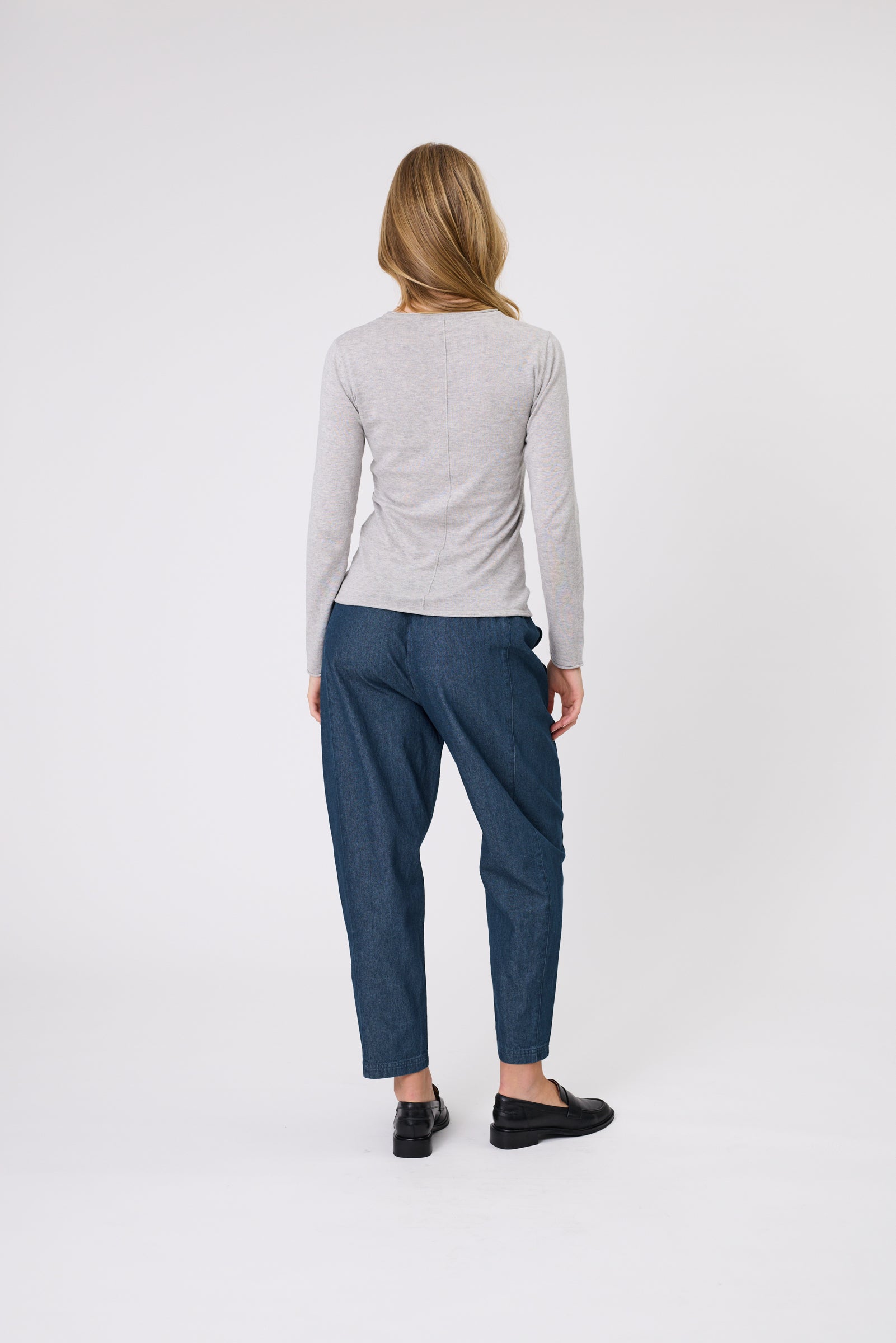 Marlow Encore Knit Crew - Grey Marle