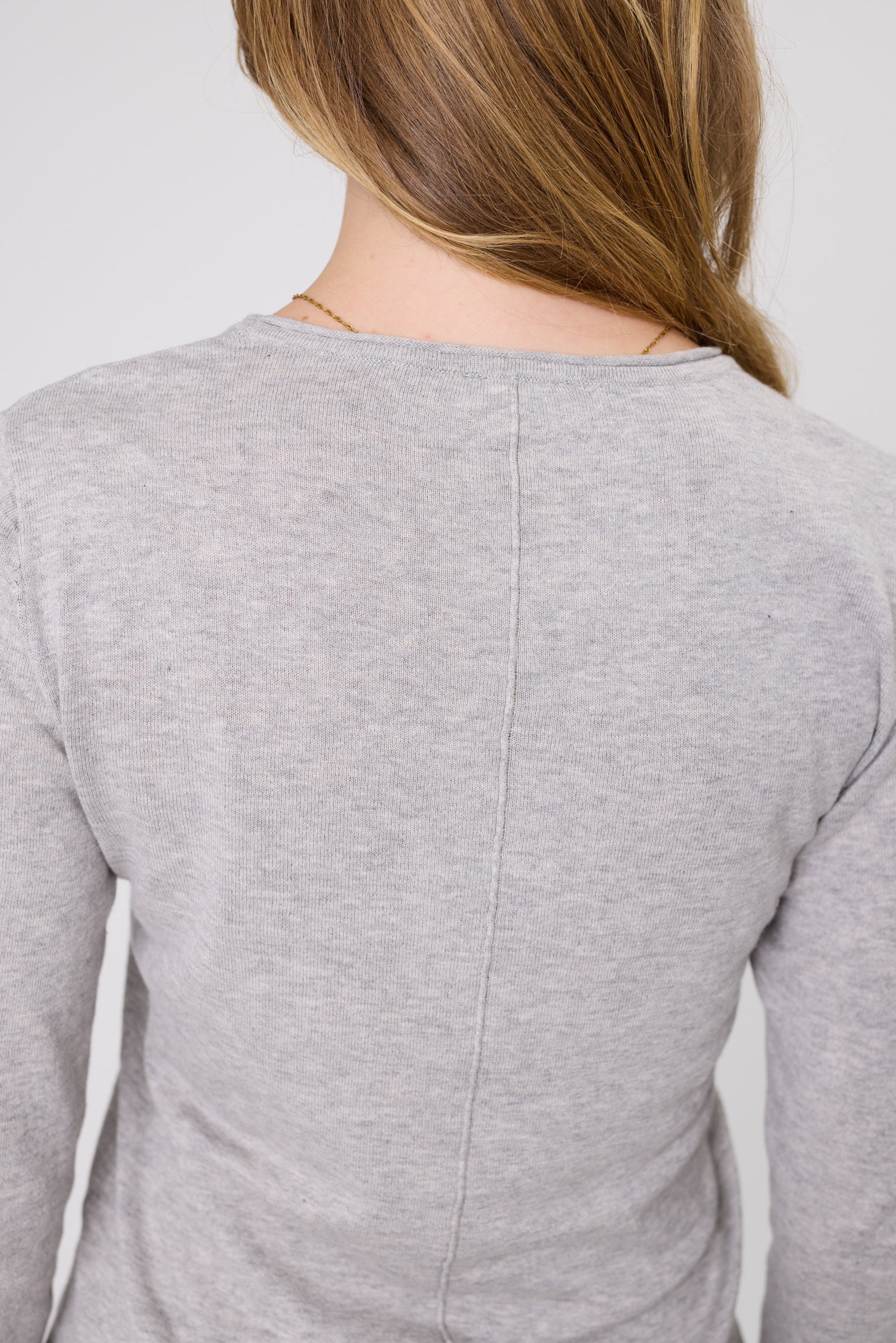 Marlow Encore Knit Crew - Grey Marle
